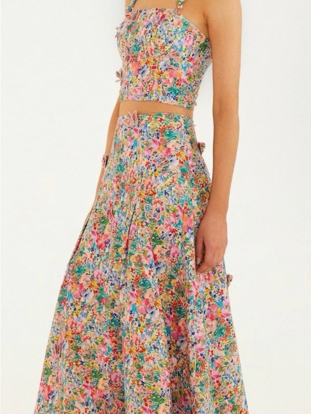 Floral Maxi Skirt in Multicolor